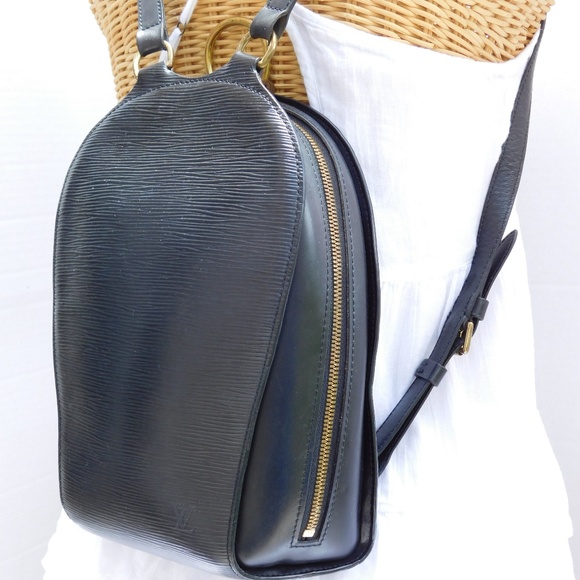 SOLD-LOUIS VUITTON MABILION NOIR EPI BACKPACK - Picture 3 of 8